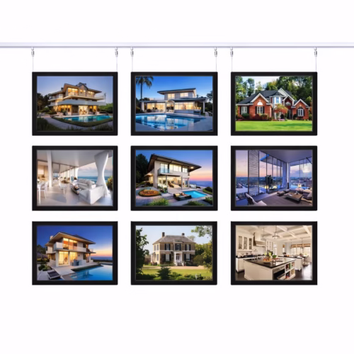 Illuminated LED Window Display -Black